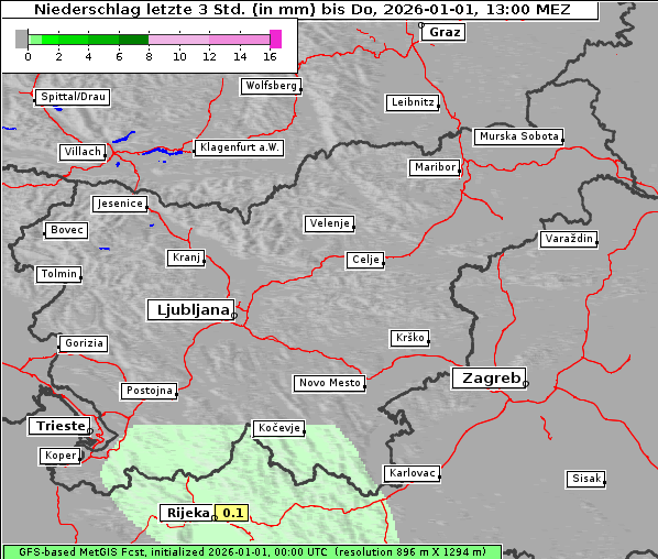 Niederschlag, 1. 1. 2026