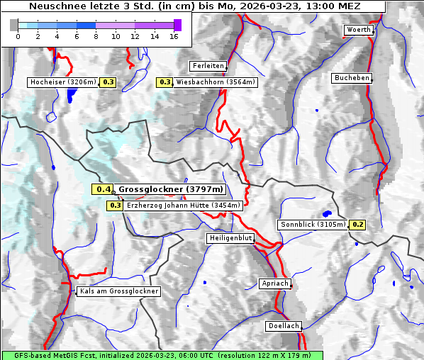 Neuschnee, 23. 3. 2026