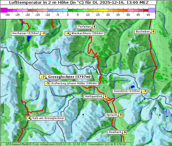 Temperatur, 16. 12. 2025