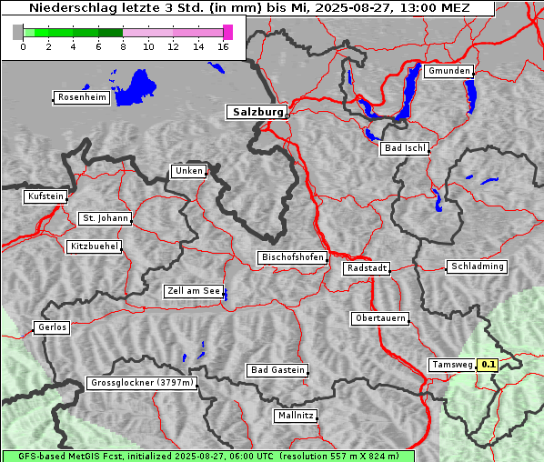 Niederschlag, 27. 8. 2025