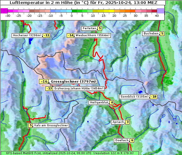 Temperatur, 24. 10. 2025