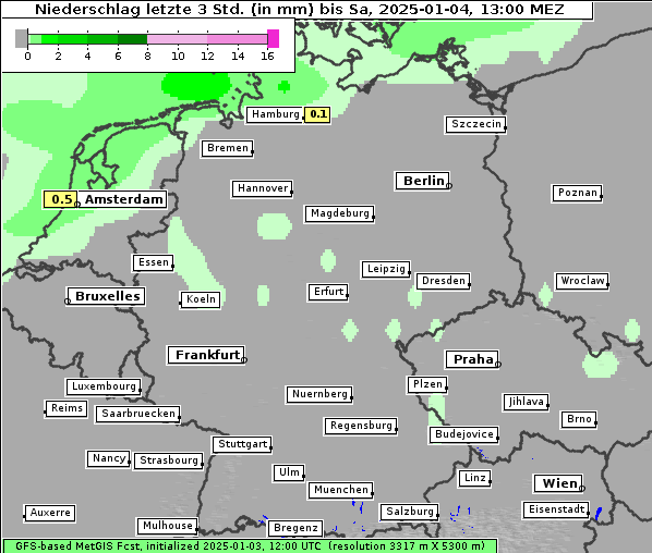 Niederschlag, 4. 1. 2025