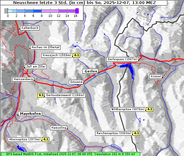 Neuschnee, 7. 12. 2025