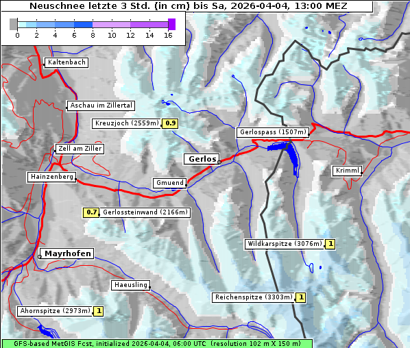 Neuschnee, 4. 4. 2026