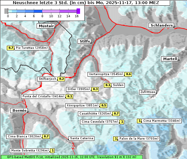 Neuschnee, 17. 11. 2025