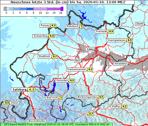 Neuschnee, 10. 1. 2026