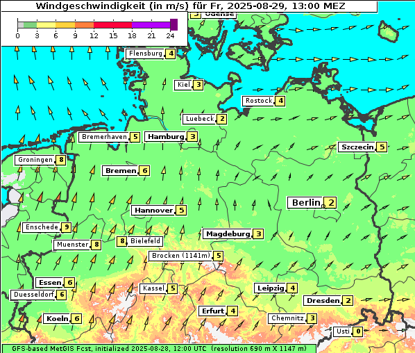 Wind, 29. 8. 2025