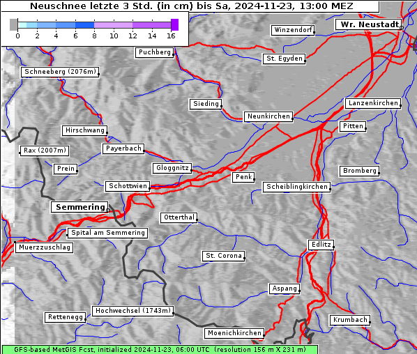 Neuschnee, 23. 11. 2024