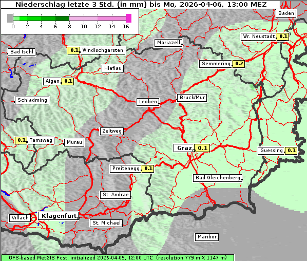 Niederschlag, 6. 4. 2026