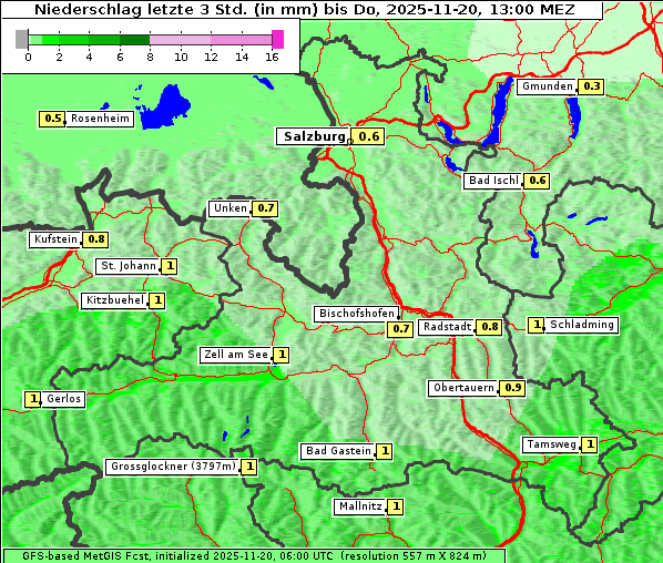 Niederschlag, 20. 11. 2025