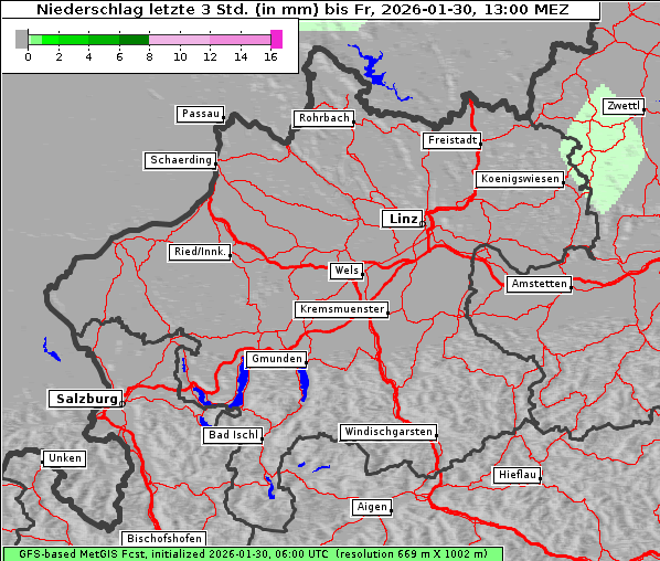 Niederschlag, 30. 1. 2026
