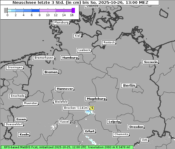 Neuschnee, 26. 10. 2025