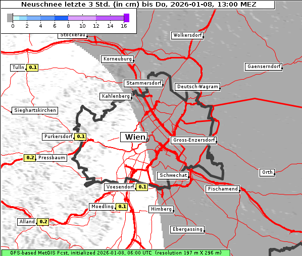 Neuschnee, 8. 1. 2026