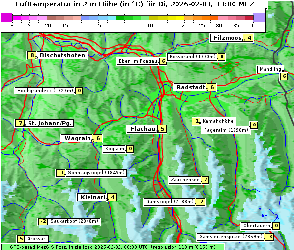 Temperatur, 3. 2. 2026