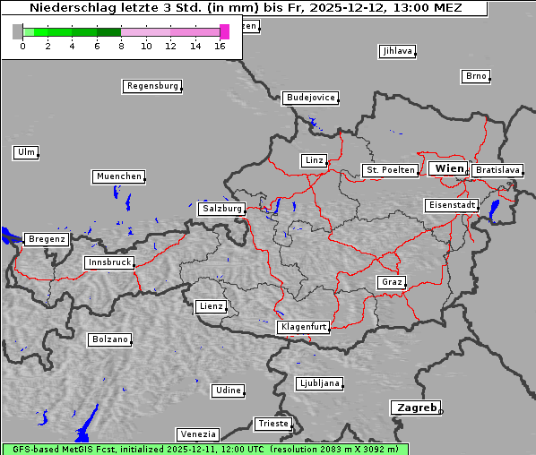 Niederschlag, 12. 12. 2025