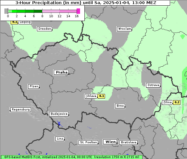 Niederschlag, 4. 1. 2025