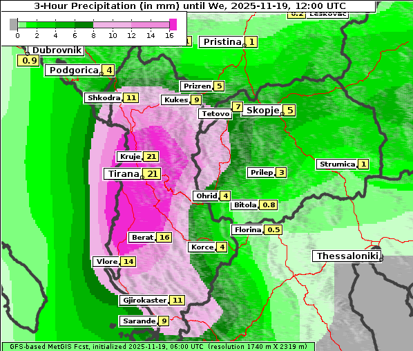 Niederschlag, 19. 11. 2025