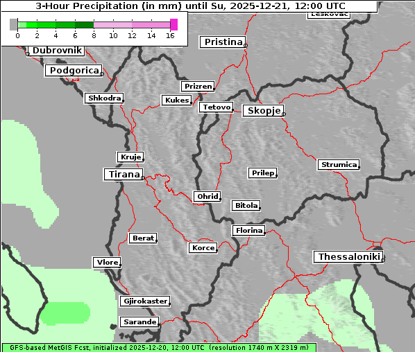 Niederschlag, 21. 12. 2025