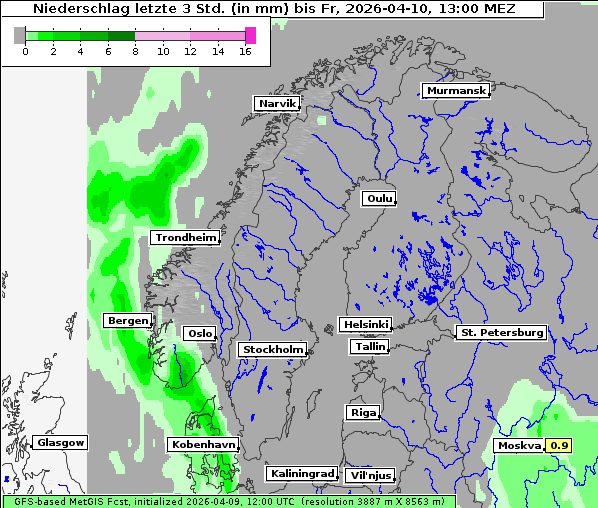 Niederschlag, 10. 4. 2026