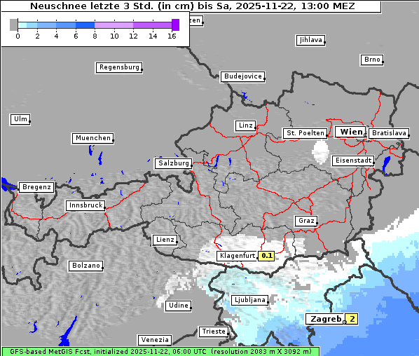 Neuschnee, 22. 11. 2025