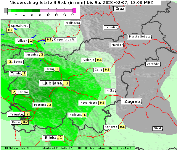 Niederschlag, 7. 2. 2026