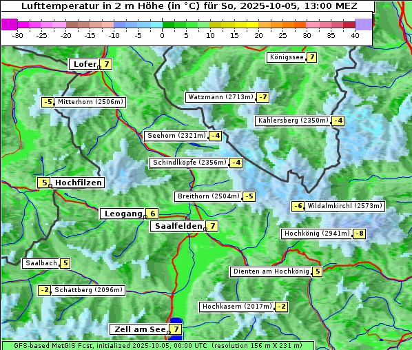 Temperatur, 5. 10. 2025