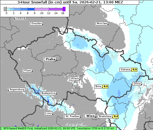 Neuschnee, 21. 2. 2026