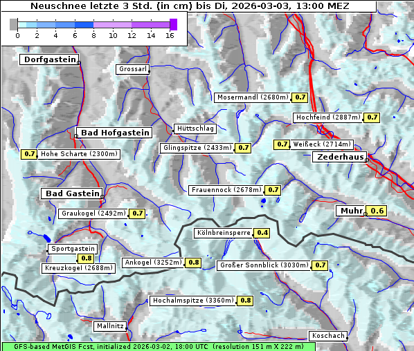 Neuschnee, 3. 3. 2026