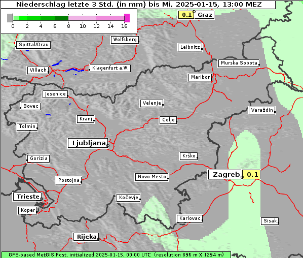 Niederschlag, 15. 1. 2025