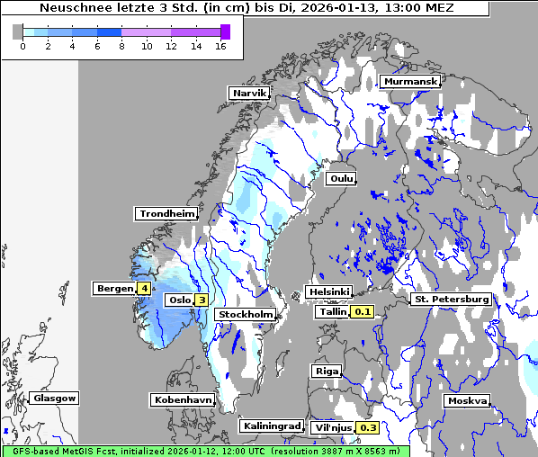 Neuschnee, 13. 1. 2026