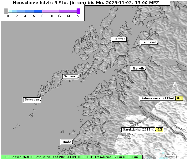 Neuschnee, 3. 11. 2025