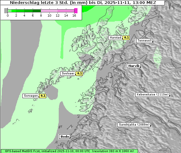 Niederschlag, 11. 11. 2025