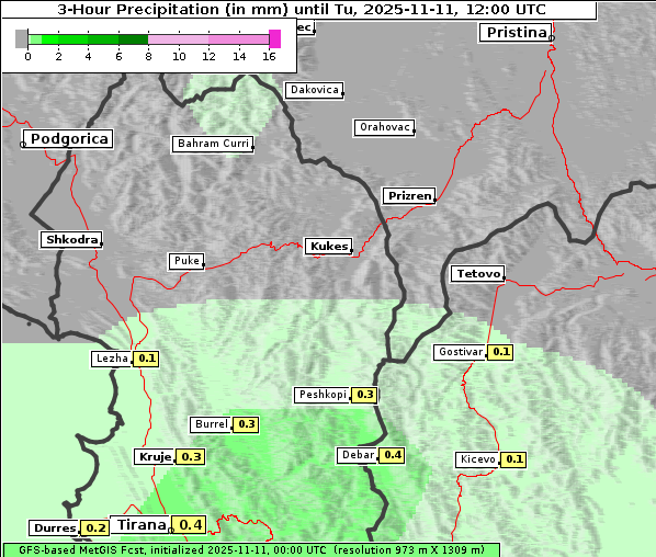 Niederschlag, 11. 11. 2025