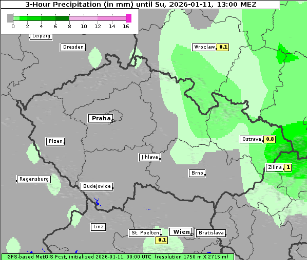 Niederschlag, 11. 1. 2026