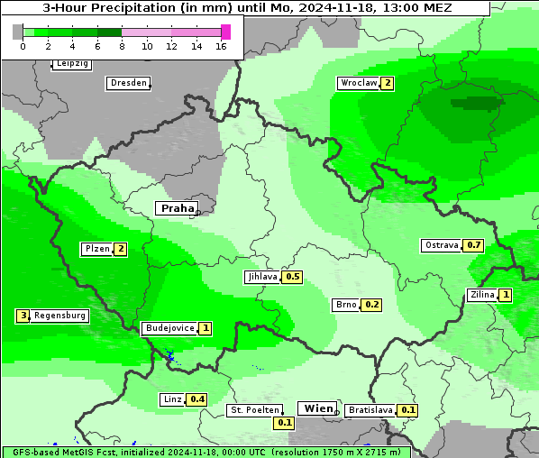 Niederschlag, 18. 11. 2024