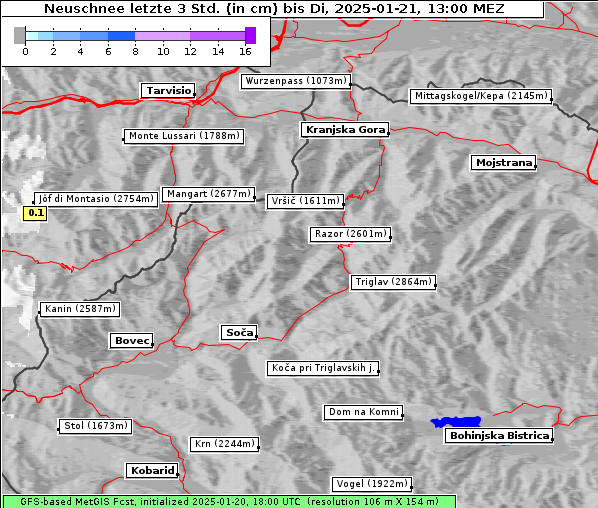 Neuschnee, 21. 1. 2025