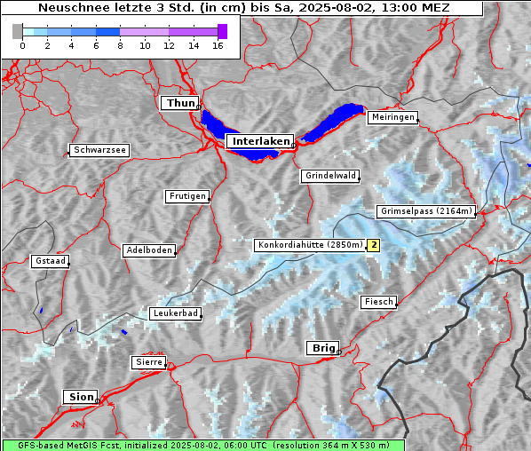 Neuschnee, 2. 8. 2025