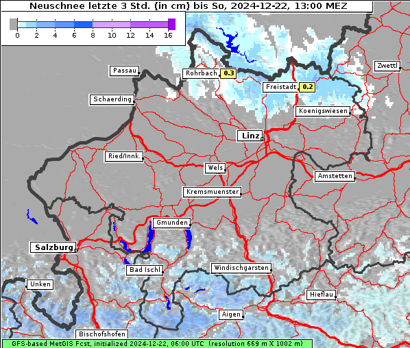 Neuschnee, 22. 12. 2024