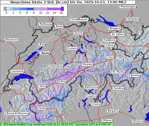 Neuschnee, 23. 10. 2025