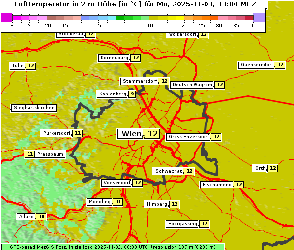 Temperatur, 3. 11. 2025