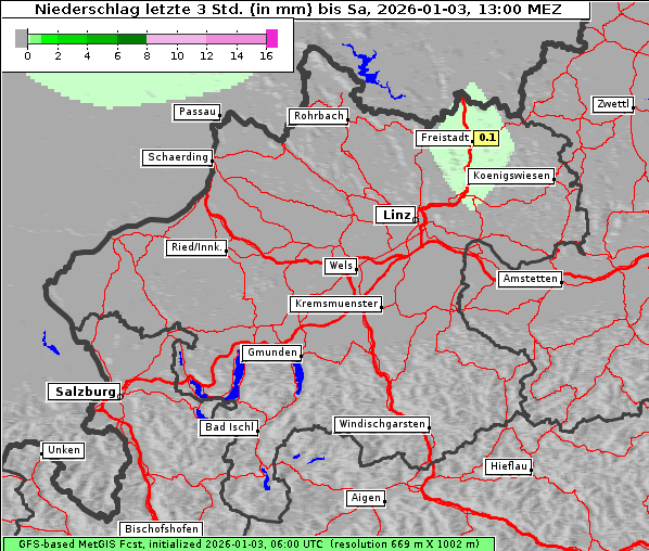 Niederschlag, 3. 1. 2026