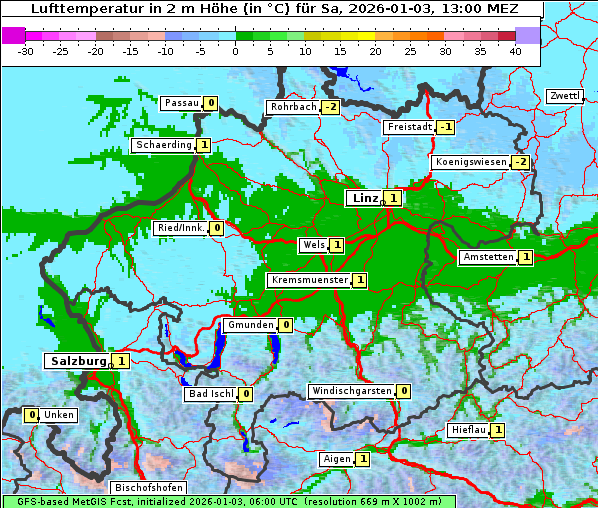 Temperatur, 3. 1. 2026