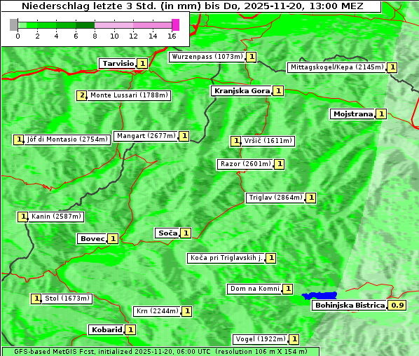 Niederschlag, 20. 11. 2025