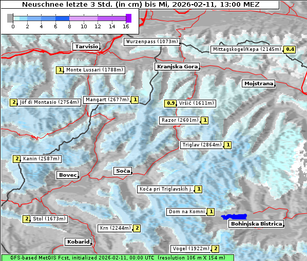 Neuschnee, 11. 2. 2026