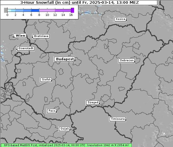 Neuschnee, 14. 3. 2025