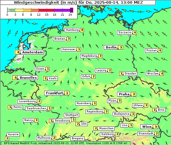 Wind, 14. 8. 2025