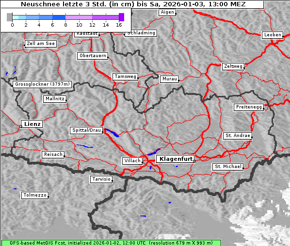 Neuschnee, 3. 1. 2026