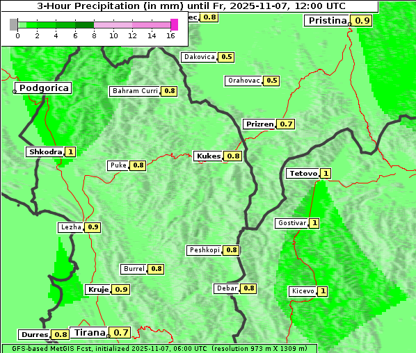 Niederschlag, 7. 11. 2025