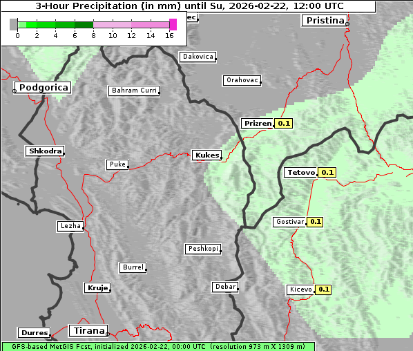 Niederschlag, 22. 2. 2026