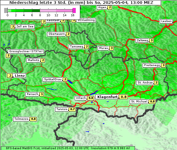 Niederschlag, 4. 5. 2025